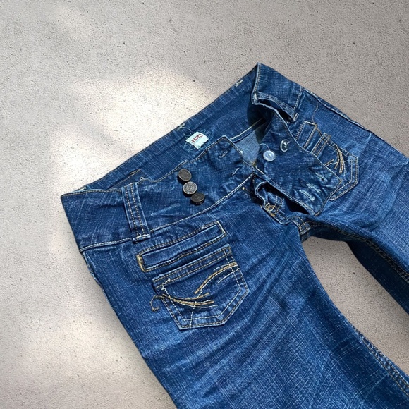 H2J Y2k Low Rise Denim Capris - Picture 5 of 7